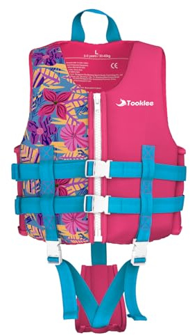 Tooklee Schwimmweste Kinder TÜV geprüfte, Neopren Schwimmhilfe Kinder mit verstellbare Sicherheitsgurte, Sicher & Komfortabel, Baby schwimmwesten für Jungen & Mädchen beim Schwimmtraining-03A
