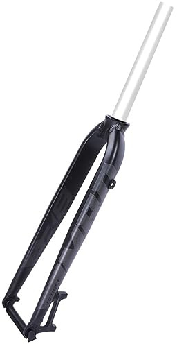 ZXGSXIOU 26'' 27.5'' 29'' Pollici Mountain Bike MTB Forcella Rigida 1-1/8'' Dritto 700c forcelle da Strada QR 9x100mm Freno a Disco Anteriore della Bicicletta (Colore: Nero, Misura 29)