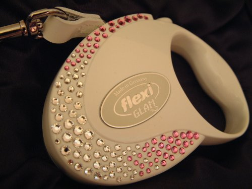 Flexi Glam Einziehbare Hundeleine mit Swarovski-Kristallen