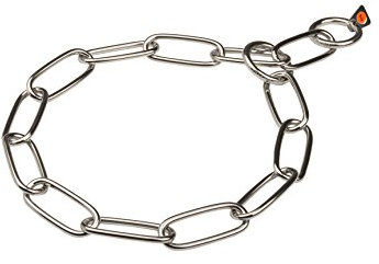Herm Sprenger Stainless Steel Long Link Chain Collar - 4 mm x 28 Inches