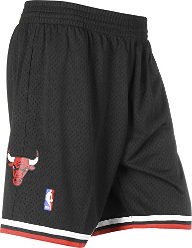 Mitchell & Ness Herren Hose rot/schwarz/weiß M