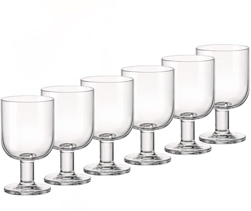Bormioli Rocco 091229 Hosteria - Juego de 6 copas grandes, cristal, 28 cl