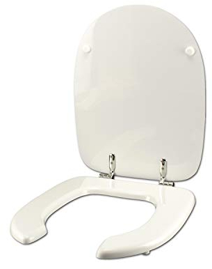 Copriwater DISABILI per VASO DISABILI AZZURRA BIANCO cerniera cromo normale o rallentata soft close