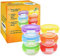 ARSUK Baby Glass Food Containers with Lids (200ml, 6PCS) - BPA-Free Airtight Glass Bowl for Freezer, Meal Prep, and Microwavable Use - Ideal for Lunch Box and Snack Storage