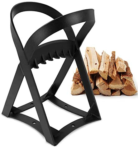 TRMLBE Holzspalter Manuell Tragbarer Brennholz Spalter Manueller Holzspalter Spaltwerkzeug Arbeitssparend Wood Splitter Anzündholzspalter Gusseisen für Zuhause Outdoor Camping (Typ B)
