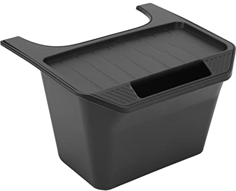 Fockety Rear Center Console Organizer for Tesla Model Y 2020‑2023, Backseat Trash Can Bin Storage Box Organizer Cup Holder, Underseat Organizer Tray for Model Y Accessories