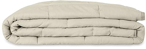 Wrap-Ninja Gewichtsdecke 135x200 7 kg Anti Stress Therapiedecke 100% Baumwolle Decke für Besseren Schlaf Weighted Blanket Schwere Decke Oeko-TEX 100% für Erwachsene