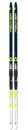 Fischer Summit Crown Yellow EF Mounted Langlaufski Einsteiger blau blau