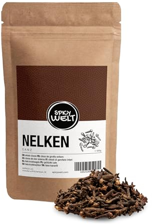 Spicy Welt Clavos Enteros de Olor (500g) - Clavos de Especia Enteros – para Guisos, Postres e Infusiones | Aromáticos, Intensos y Dulces | 100% Natural & Sin Aditivos
