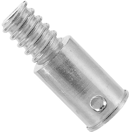 minkissy Besenstiel-gewindeadapter Mit adapter Metallgewindespitze | Amerikanischer Stil Silber Amerikanischer Stil Für Ersatz-verlängerungsstange Haushaltswerkzeuge 6.5x2.5x2.5Cm