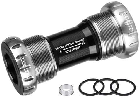 Rodamiento interior de bicicleta, espaciador de pedalier, eje central cuadrado para bicicletas de montaña, sin costuras BB52, herramienta de integración para bicicletas de montaña con bielas de 24 mm