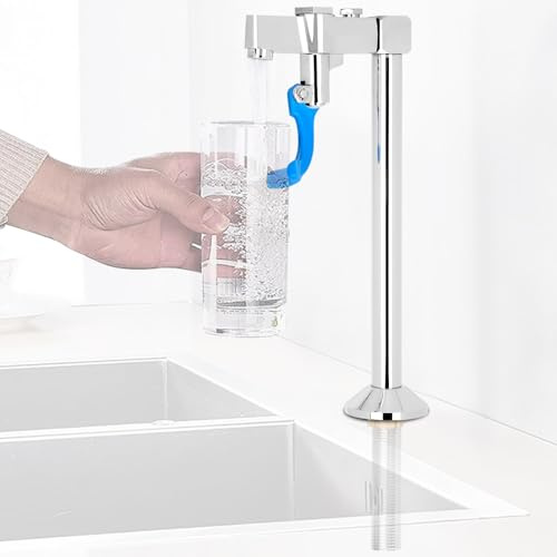 Glasfüller Wasserhahn, 14 Zoll Glasfüller für Cafés, Bars, Restaurants, Küchen, Glasfüller Wasserstation mit 3 Anschlussadapter, G1/2NPT männlicher Schaft