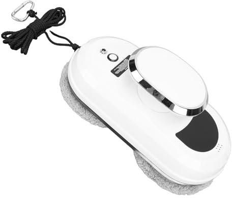 Potable Window Cleaner Robot, Remote Control Window Washer, Automatic Cleaning, with Intelligent Path Planning, 5600pa Suction Power, Detection Technology (UK)