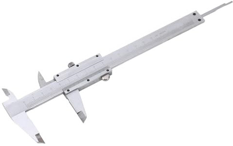 YUYTE Premium Carbon Steel Vernier Caliper Gauge, High Accuracy Micrometer Hand Measuring Tool for Machining Measurements with Engraved Scale - 0.02mm Reading Value (YUYTEsecvi0mrax-11)
