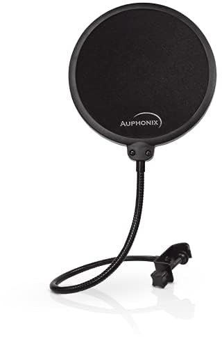 Miloll Filtre anti-pop pour microphone – 15,2 cm de diamètre, double couche pour enregistrement en studio, podcasts et streaming – MPF-1