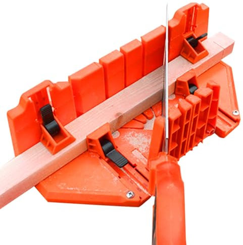 Caja de ingletes de sujeción, Caja de almacenamiento de sierra | Herramientas para trabajar la madera | Caja de sierra ingletadora de sujeción con ángulos ajustables, multifunción, para corte preciso