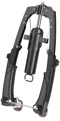 Brust-Trainingsgerät, -Fitness-Rückendehner, verstellbar, 10 - 200 kg, Armtrainer, Fitnessgerät, Bauchrad für Zuhause, Reisen oder im Freien