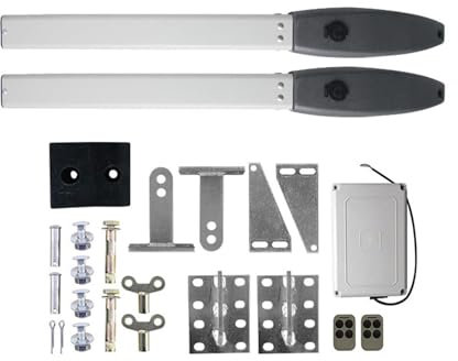 Electric Gate Opener Kit, 200KG Electric Swing Gate Opener Arms Drive with Multi Remote Control Optional Home Garage Swing Door Operator Motor Actuator,for Gate(Folding Door)