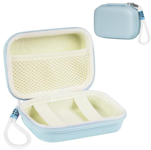 Ainiv Digitalkamera Tasche Kompatibel, Kleine Tragetasche Digitalkamera | Hart Reise Tragen Tasche für Sony ZV-1/Ricoh GR/Casio zr1000/1200/Canon G7/SX720/Panasonic ZS110, (Blau, nur Fall)