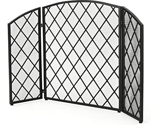 Écran de Cheminée en Métal Écran de foyer de style européen Screen Fire Fire Guardrail Coêle Fire Couvercle Spark Protection Couverture filet Décoratif Fête de fer forgé Décoratif Grille Pare-étincell