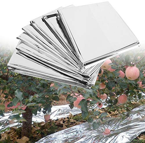 Foglio Mylar, Film Riflettente 2pcs Ad Alto Argento Riflettente Film Mylar Plant Argento Giardino Serra di Telone Accessori di Luce 210 * 120 Cm