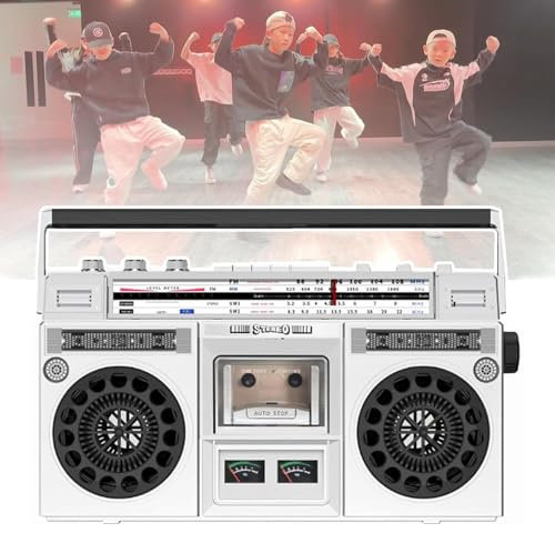 Retro CD-spelare Boombox, Klassisk Bärbar Kassettboombox I 80-talsstil Med Stereohögtalare, Multibandsradiomottagning, AM/FM-radio, Stark Signal För Familjesammankomster Och Resor