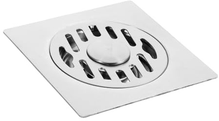iplusmile Rejilla Ducha Acero Inoxidable Cuadrada para Desagüe del Piso del Inodoro Tapón de Desagüe de Bañera Fácil de Limpiar y Segura para Reemplazo del Ducha