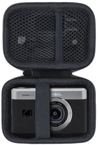 Lebakort Dur Étui Housse Cas Compatible avec Kodak Pixpro C1 Appareil Photo Numérique Ultra-Compact (Noir)