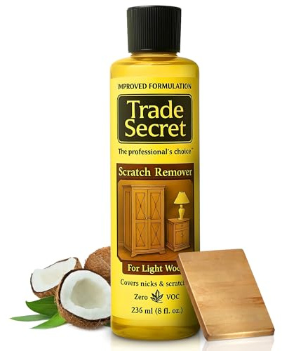 Trade Secret Light Wood Scratch Remover for Furniture and Floors, 8 oz