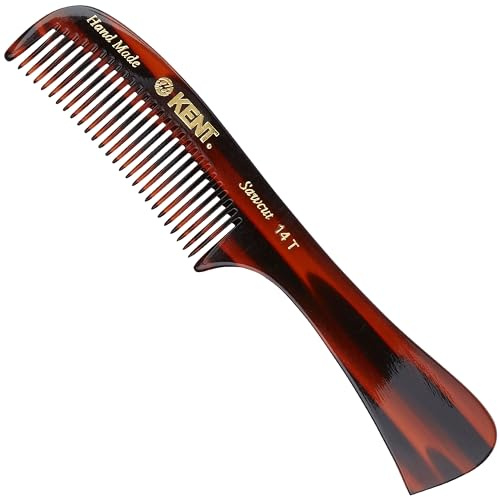 Kent Brushes Handmade Comb, A 14T Rake Hair Comb For Women, Suitable For Wet Or Dry Hair, Ideal For Detangling All Hair Types, 170mm Rake Hair Comb