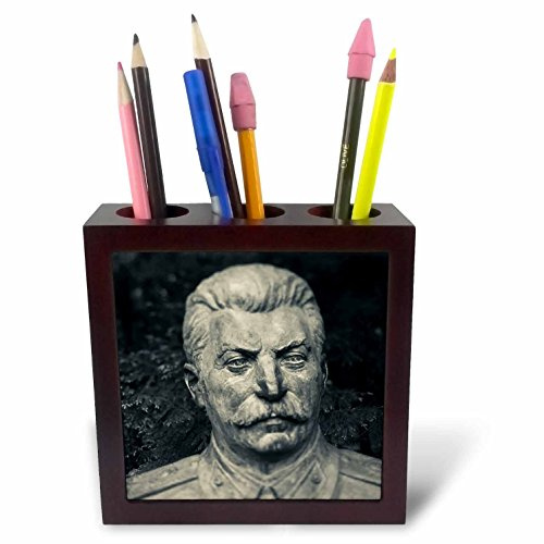 3dRose ph_82900_1 Lithuania, Grutas Park, Statue Joseph Stalin-EU46 WBI0077-Walter Bibikow-Tile Pen Holder, 5-Inch