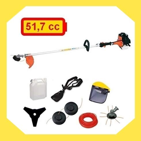 GrecoShop Decespugliatore a Scoppio 51,7cc con Accessori