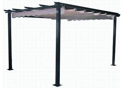 plicosa M279707 - Pergola Aluminio toldo corredero 3x4 m Crudo
