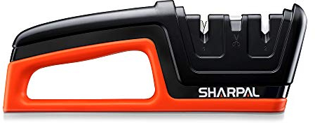 SHARPAL 206N Affûteur pour couteaux et ciseaux, outil d'affûtage pour couteaux droits et dentelés, lames de réparation et d'affûtage, ciseaux à affûtage rapide