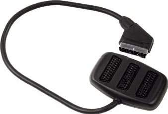 HAMA 7123365 Mehrfachsteckdose Scart M/3 Scart F Kabel Schwarz