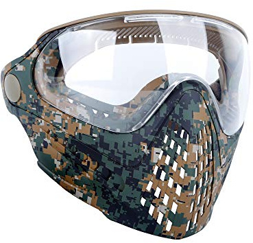 OAREA Taktische Vollmasken Airsoft Helmmaske mit austauschbarer Schutzbrille und Helmkupplung