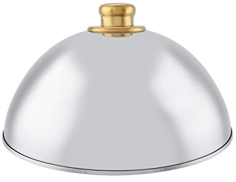Edelstahl-Lebensmittelabdeckung, Cloche Serviergeschirr Goldkuppel für Küchenrestaurant Verwenden Sie 10 Zoll 12,5 Zoll[12.5inch]
