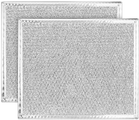 HASMX Aluminum Replacement Grease Filter for Range Hood 9 x 10.5 x 1/8 - Replaces Part Number GE: WBX8406. American Metal Filter: RHP0808, RBF0901. Homefilter: HF120 (2)