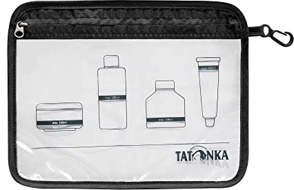 Tatonka Kulturbeutel Zip Flight Bag (A4 / A5 / A6 oder 3er-Set) - Transparente Beutel zur Mitnahme von Flüssigkeiten im Flugzeug-Handgepäck - In verschiedenen Größen und Farben