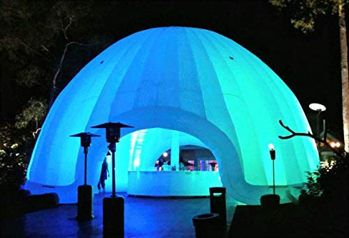 Inflatable Commercial Wedding Event Nightclub Bar Pool Patio Marquee Dome Tent (Size: 20ft.(D) x 10ft.(H))