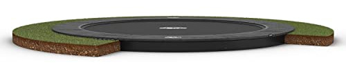 BERG Sport flatground Trampolin rund Elite grau 330 cm 14+ | Qualitätstrampolin, Sporttrampolin, Sicheres Trampolin, geeignet ab 14 Jahren