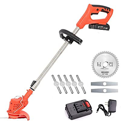 FSCLJ Tagliabordi Elettrico 24V Forbici per Erba a Batteria telescopiche, Regolazione dell'angolo Regolabile, tagliaerba per Esterni, Cortile, Prati, Giardini