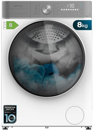 Cecotec Waschtrockner Frontlader 8-5 kg Bolero Wash&Dry 8580 Inverter B. 1400 U/min, 16 Programme, Inverter Plus Motor, SteamMax, OnSmart, Fuzzy Logic, SpaCare und Ladedetektor