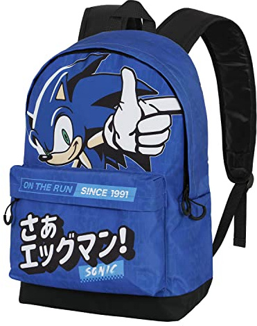 Sega-Sonic On the run-FAN HS Rucksack 2.0, Blau