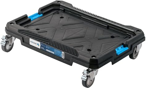Högert Technik - Plataforma de Transporte con Ruedas HT7G504, Caja Herramientas, Carga de hasta 150 kg, Maletin Herramientas, Resistente a Daños, Construcción Duradera, Estructura Modular