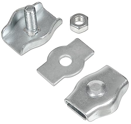 25x 3mm Simplex Drahtseilklemme verzinkt Klemme
