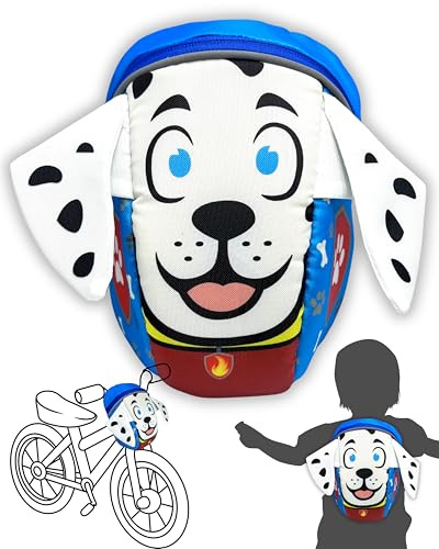 HECKBO Sacoche Convertible 2 en 1 - Sac de Guidon et à Dos pour Enfant - Design Chien - Compatible pour Vélo, Tricycle et Scooter avec Panier Avant