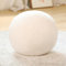 Viusneun 30cm 3D Runde Kissen Plüsch Ball Dekokissen,Kugelförmige Wurfkissen,Rundes Ballkissen,Plüsch Zierkissen,modernes kugelförmiges Wurfkissen für Sofa (weiß)