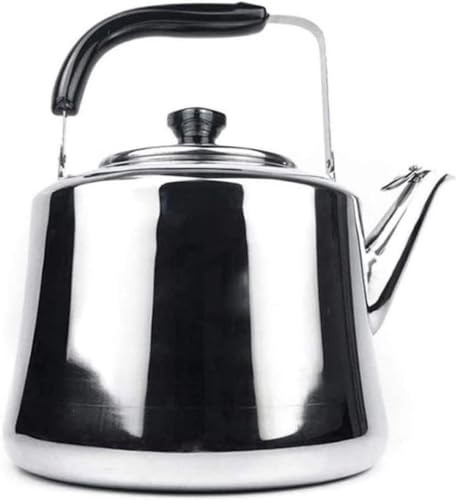 OUSIKA Théières for cuisinière, bouilloire à thé sifflante, bouilloire à sifflet avec poignée ergonomique, 7l Théières(Size:1l)