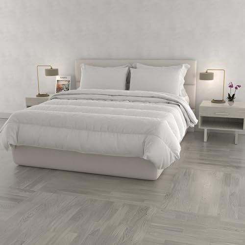 PRESTIGE Piumino 4 stagioni Made in Italy, Bianco, 250x200cm